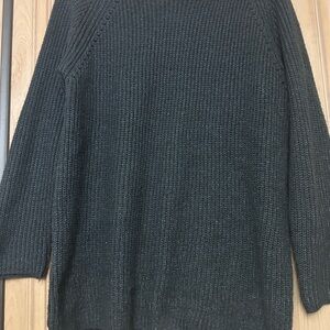 She + Sky Charcoal Crew Neck Sweater